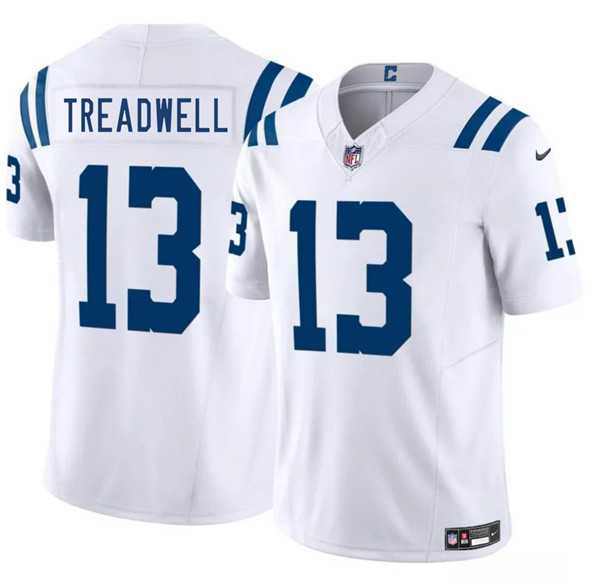 Men & Women & Youth Indianapolis Colts #13 Laquon Treadwell White 2025 F.U.S.E. Vapor Limited Stitched Jersey